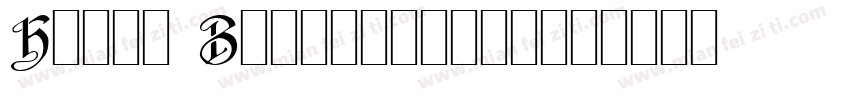 Horst Blackletter字体转换